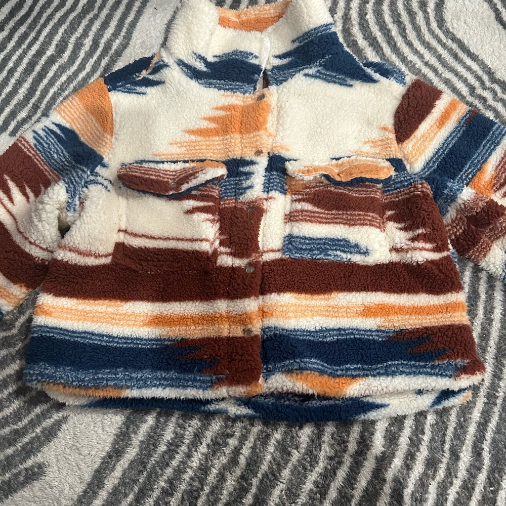 Ashley By 26 International Multicolor Fleece Jacket